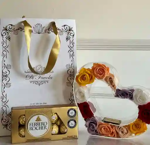 Combo Dia De La Mujer ; Ferrero Rocher + Corazón Le Mour Preservado