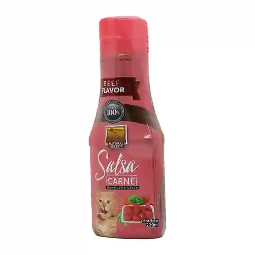 Salsa Natural Select Gatos Sabor Carne 220 Ml