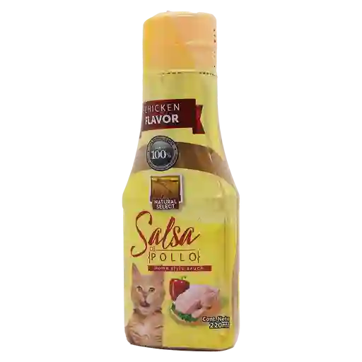 Salsa Natural Select Gatos Sabor Pollo 220 Ml