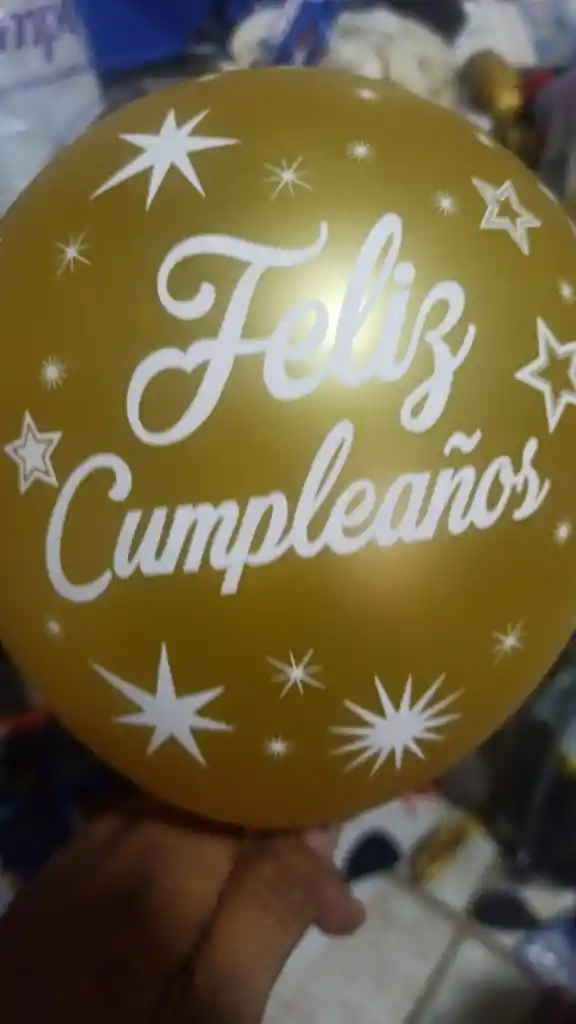 Globo R12 Biodegradable Cumpleaños Helio 20 Horas