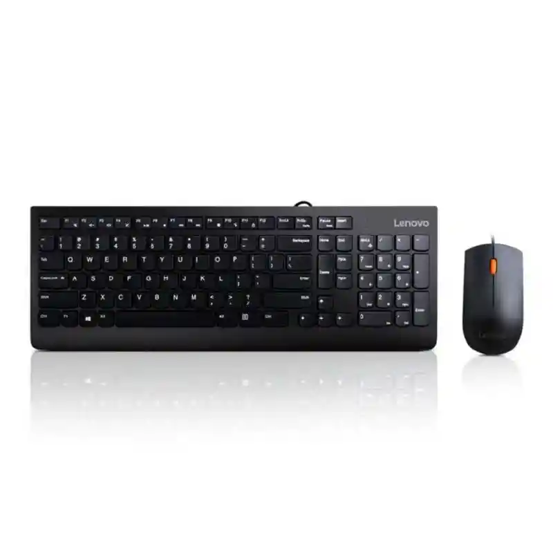 Teclado Y Mouse Lenovo 300 Usb Negro