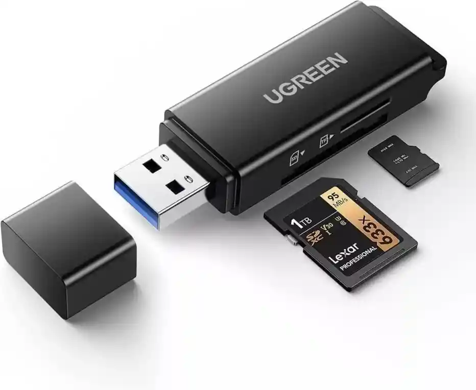 Lector De Tarjetas Sd Portátil Usb 3.0 Con Sd/tf Ugreen