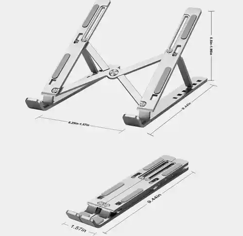 Base Soporte Portátil Laptop Plegable Aluminio