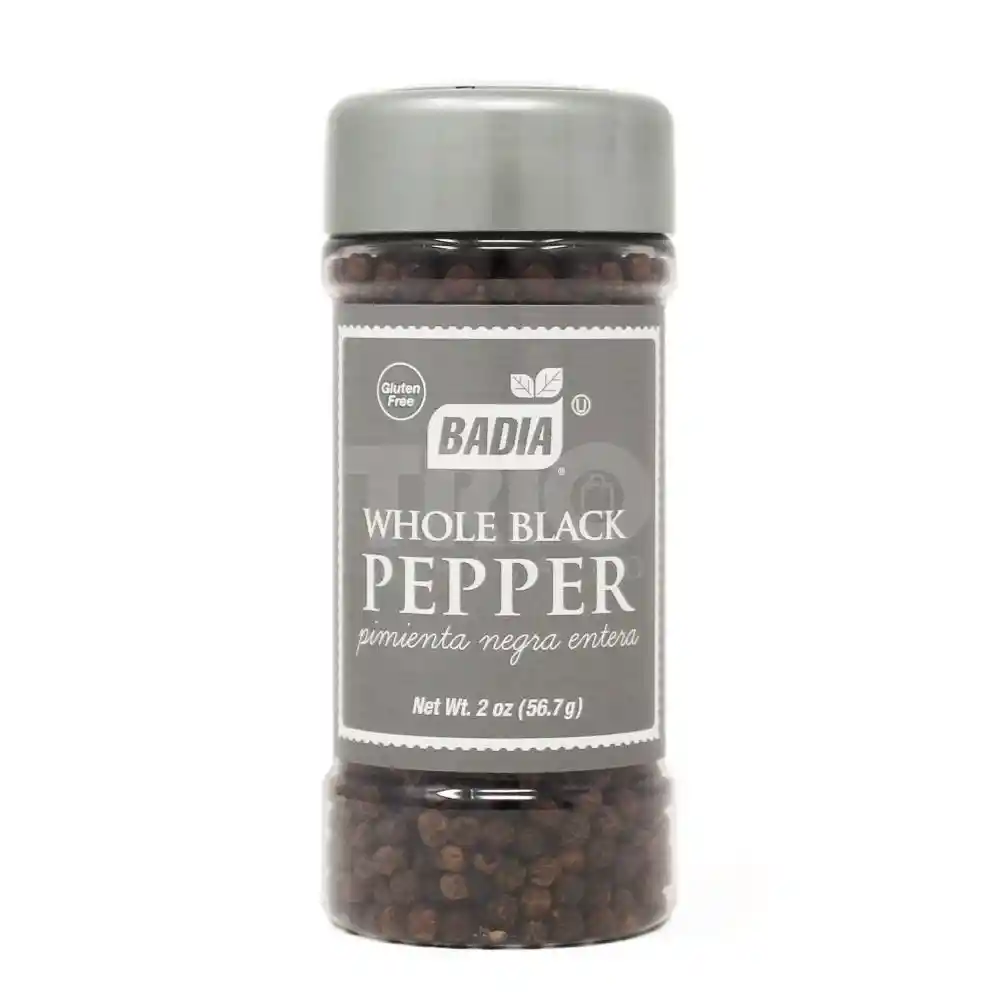 Badia Grano Entero De Pimienta Negra - Whole Black Pepper 2 Oz (56.7 G)