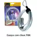 Guaya De Seguridad De Clave Para Portátil 1.20 M