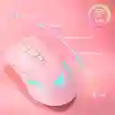 Mouse De Juego Rosado Onikuma Cw905 Inalambrico Recargable