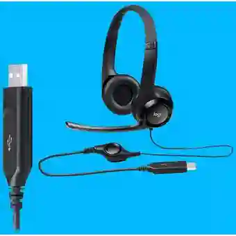 Audífonos De Diadema Con Microfono Usb Logitech H390 / Diadema Usb Logitech H390