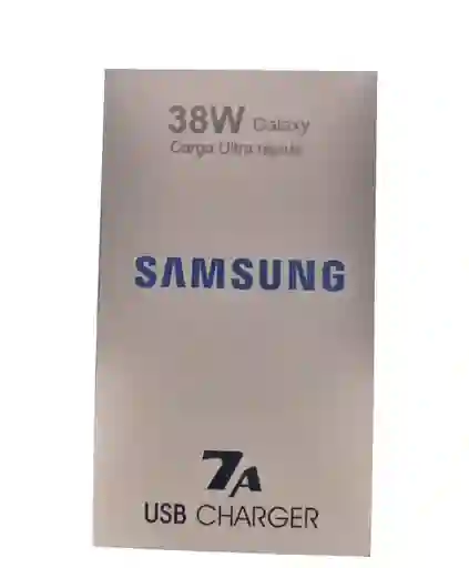 Cargador Celular Ultra Rapida Turbo Power 38w + Cable Tipo V8