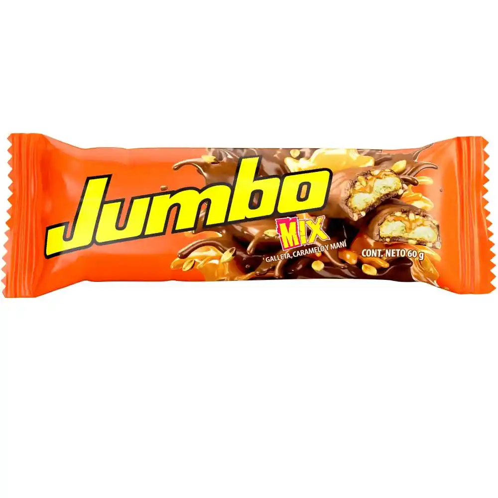 Chocolatina Jumbo Mix Galleta Cubierta Sabor A Chocolate Dulce