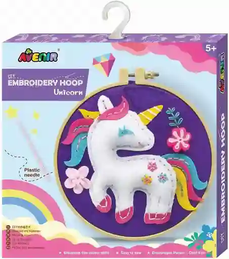 Juguete Niñas Set De Arte Y Diseño Bordados Unicornio Tejido