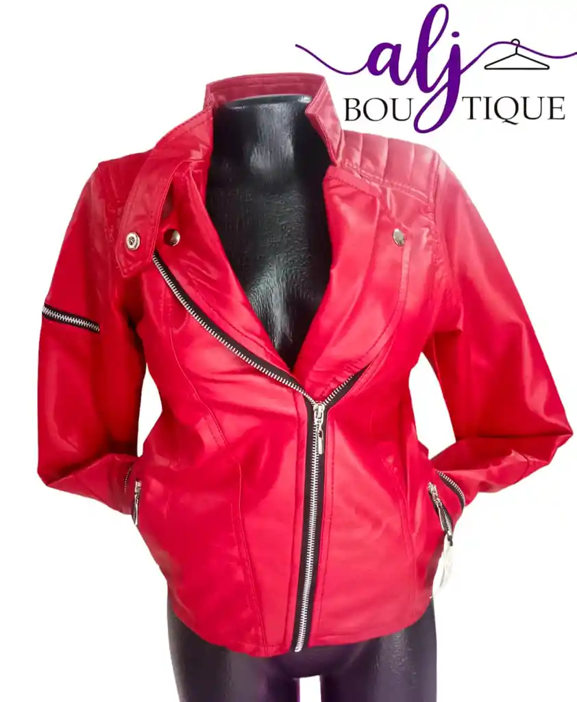 Chaqueta En Cuerotex De Gran Calidad Talla S Torera Color Rojo