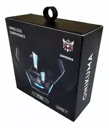 Audífonos Tws In-ear Gamer Inalámbricos Onikuma T32 Gris O Amarillo
