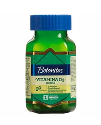 Vitamina D3 + 200 Ui Botanitas 90 Tabletas