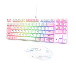 Kit De Teclado Y Mouse Onikuma G26+cw905 Mecanico Blanco