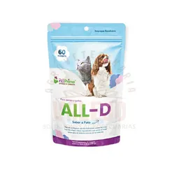 All - D Nuggets X 60 Und (alergias) Para Perros Y Gatos Sabor A Pato