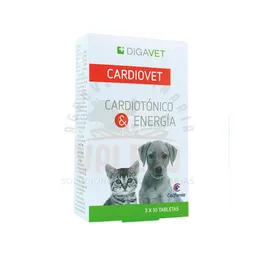 Cardiovet Caja X 30 Tabletas (cardiotónico) Para Perros Y Gatos
