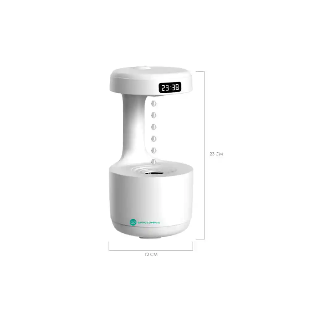 Humidificador Antigravedad Gotas De Agua Ultrasónico 600ml Con Esencia