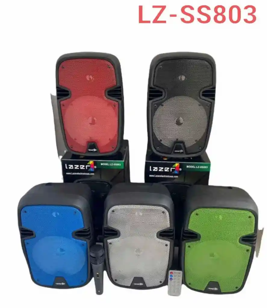 Cabina Lazer 3600w P.m.p.o Micrófono Y Control