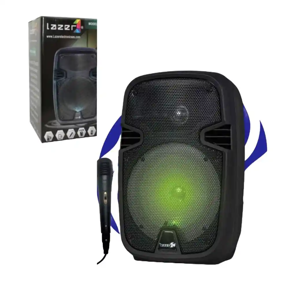 Cabina Lazer 3600w P.m.p.o Micrófono Y Control