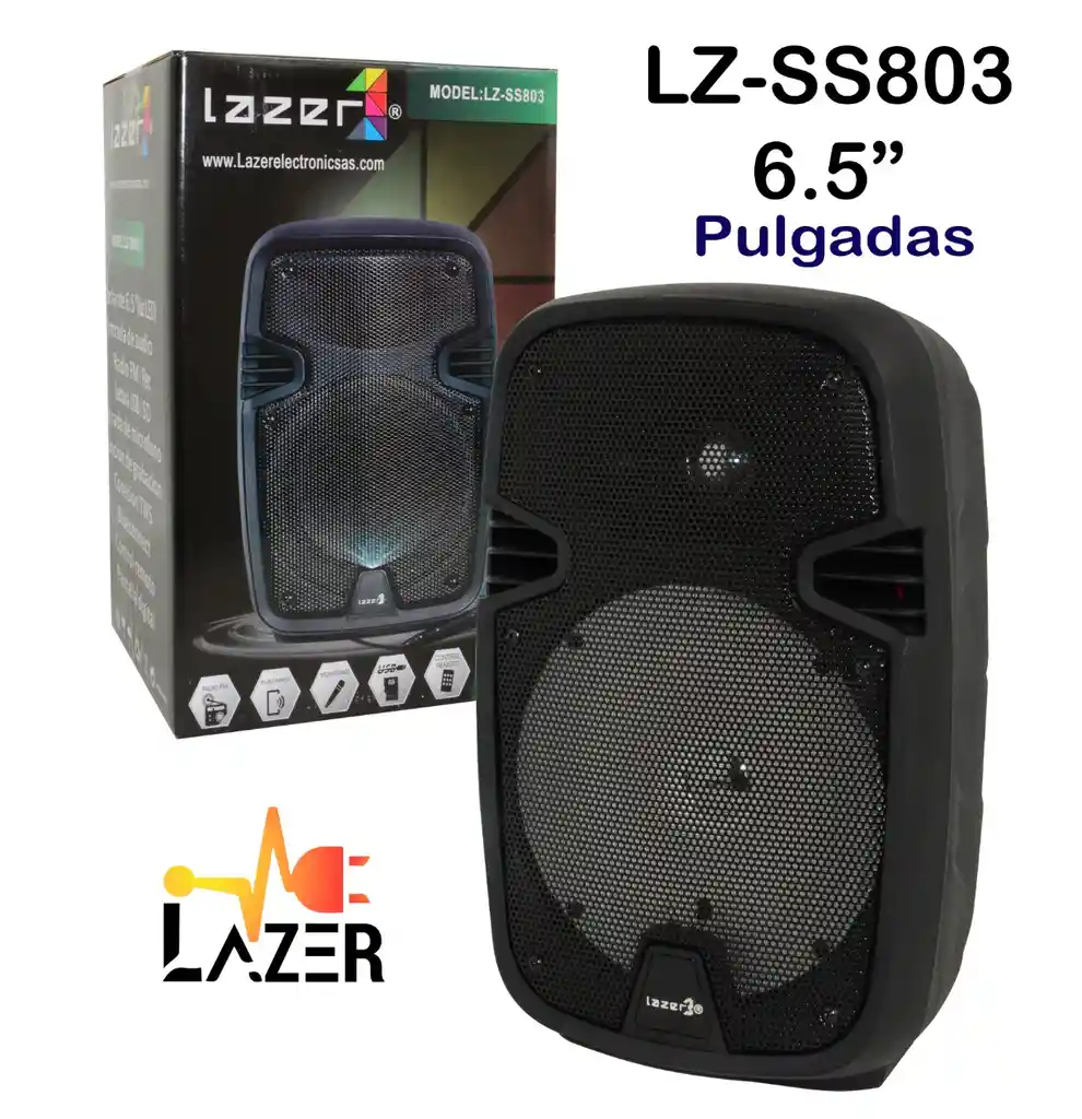 Cabina Lazer 3600w P.m.p.o Micrófono Y Control