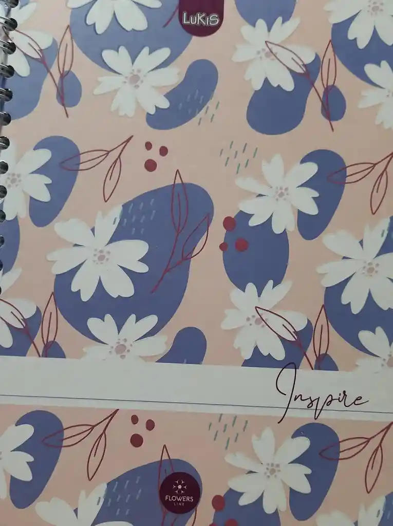 Cuaderno Argollado Grande Femenino, 7 Materias 175h Cuadriculado