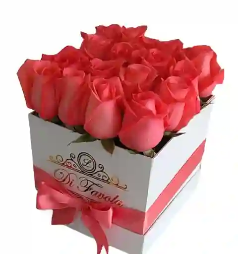 Rosas Naranja. Caja X 16 Rosas Elegante Y Sofisticado Detalle