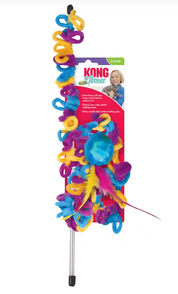 Kong® Teaser Loopz Vara-cañita Para Gato