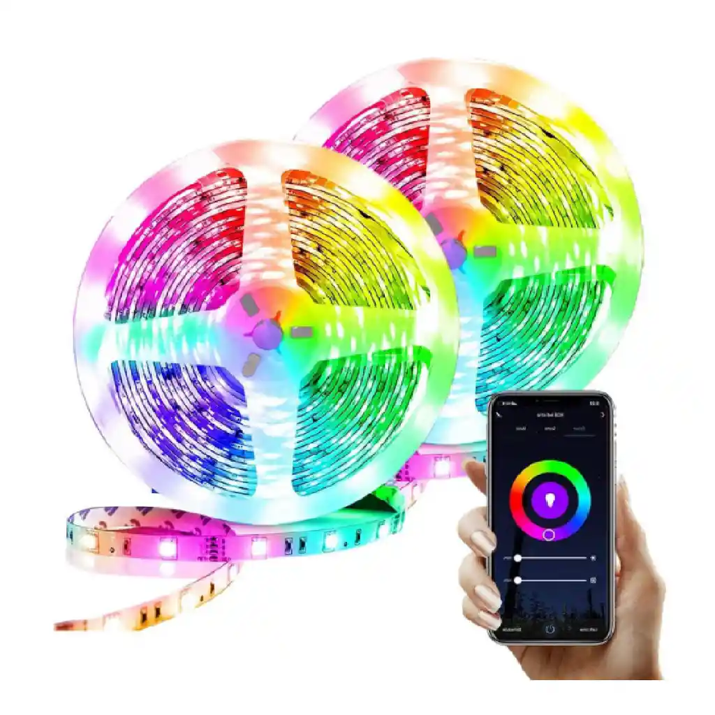 Luces Led Rgb App Tuya Control Y Bluetooth 10m Alexa Y Google