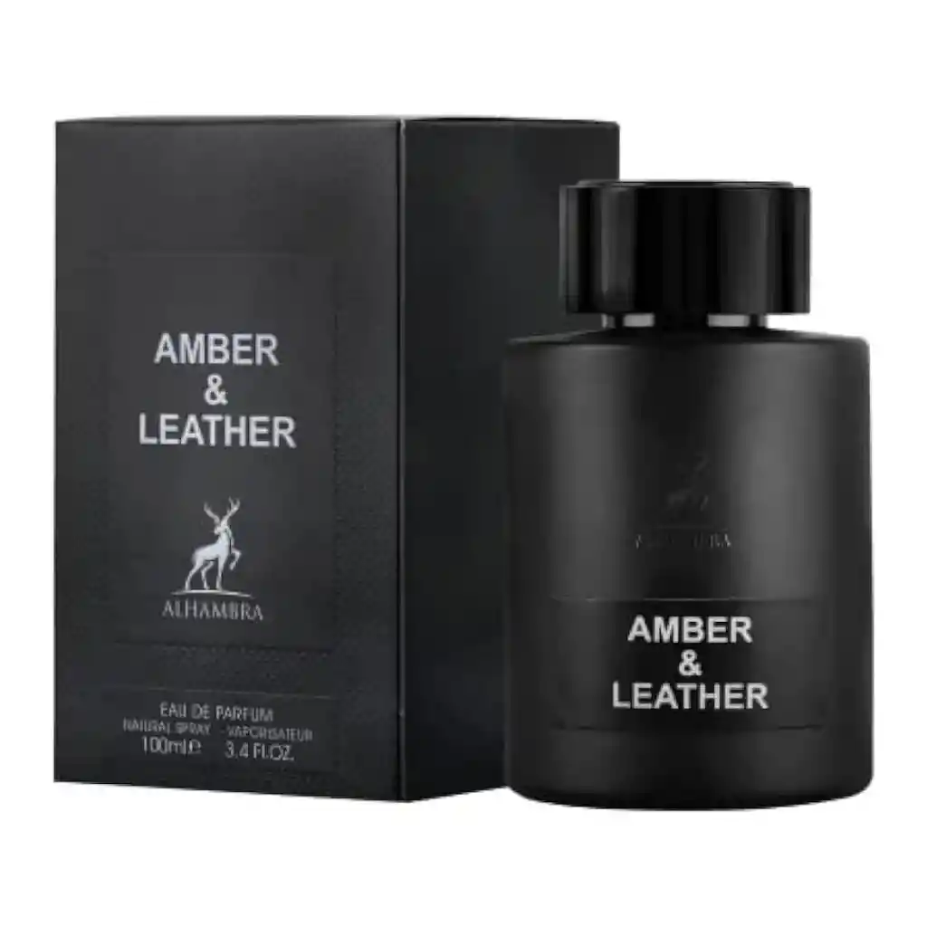 Loción Perfume Amber Leather Maison Alhambra 100ml Edp Hombre Original Garantizada