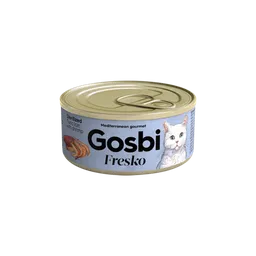 Lata Gato Castrado Gosbi Fresko Tuna With Shrimp 70 Gr