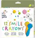 Set 12 Crayones Para Niños Colores Sonrisas Ecológicos Niñas