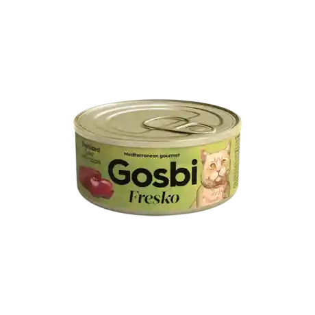 Lata Gato Castrado Gosbi Fresko Tuna With Aplle 70 Gr