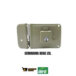 Cerradura Sobreponer Reja Beige Izquierda Vera