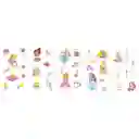 Set De Stickers Para Uñas Y Tattoos Temporales Princesas