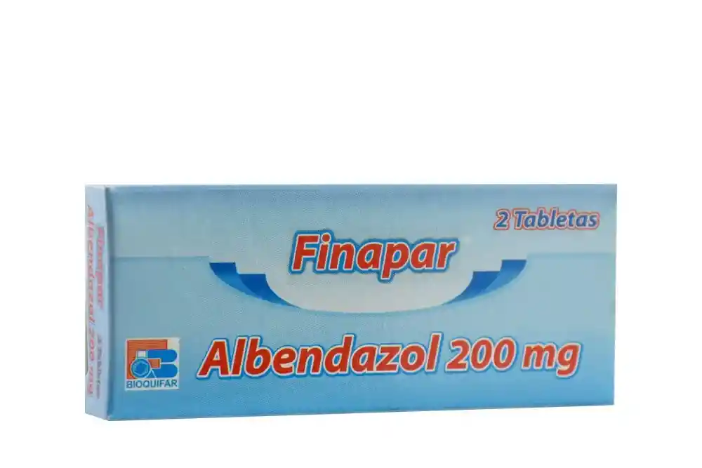 Finapar Albendazol 200mg X2 Tabs