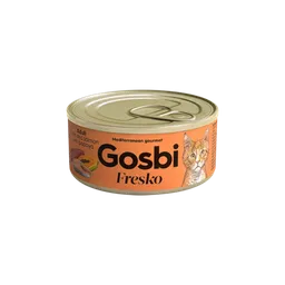 Lata Gato Adulto Gosbi Fresko Tuna With Salmon Papaya 70 Gr