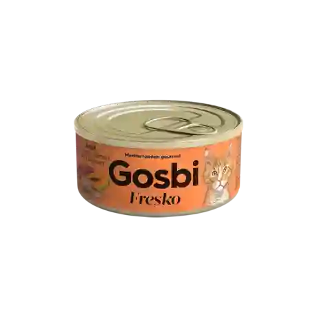 Lata Gato Adulto Gosbi Fresko Tuna With Salmon Papaya 70 Gr