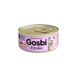 Lata Gato Castrado Gosbi Fresko Chicken With Rabbit 70 Gr