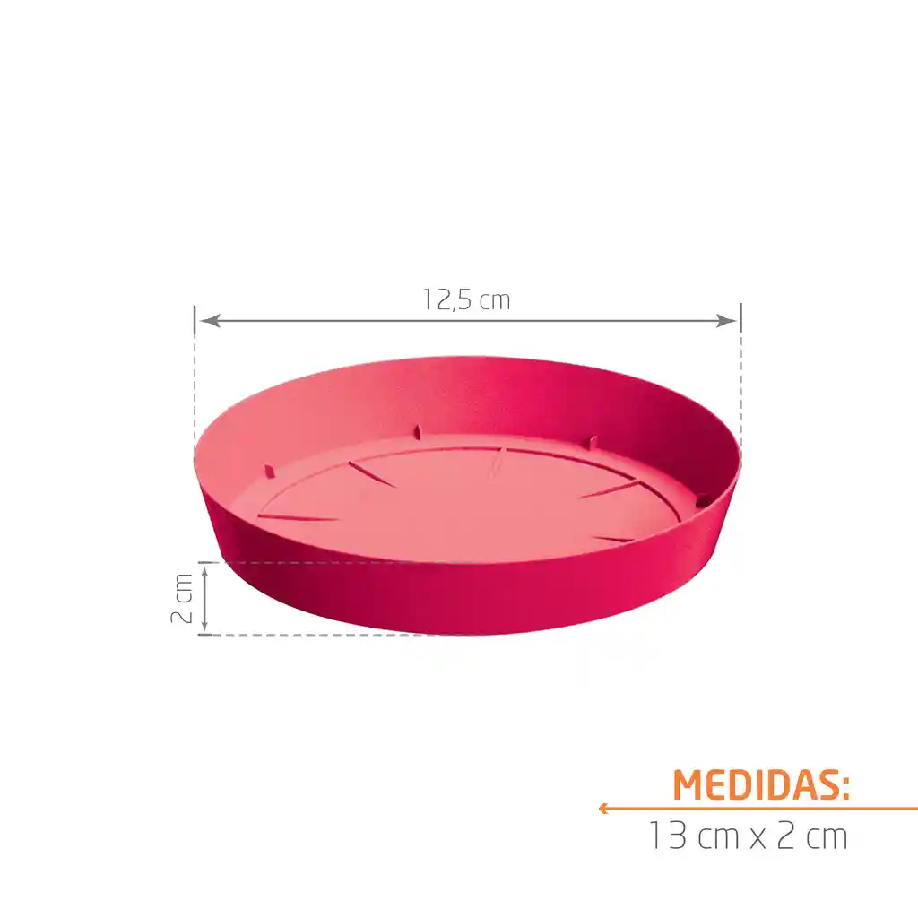 Plato 13 Cm Frambuesa