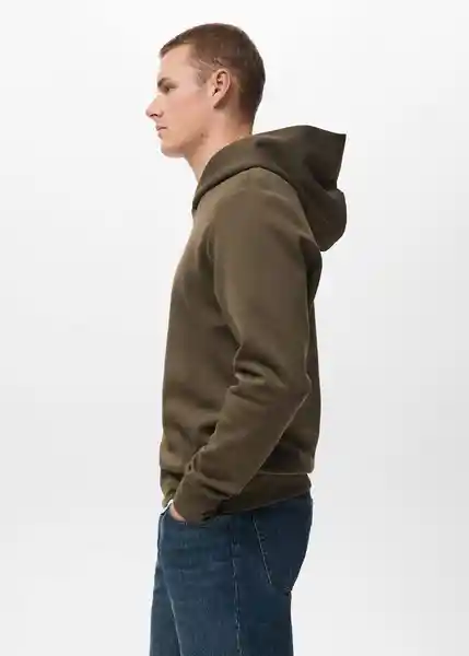 Buzo Sudadera Bono Oliva Talla M Hombre Mango
