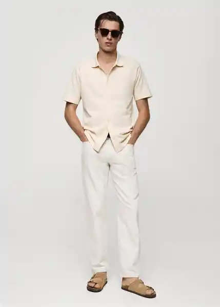 Polo Blais Blanco Talla XS Hombre Mango