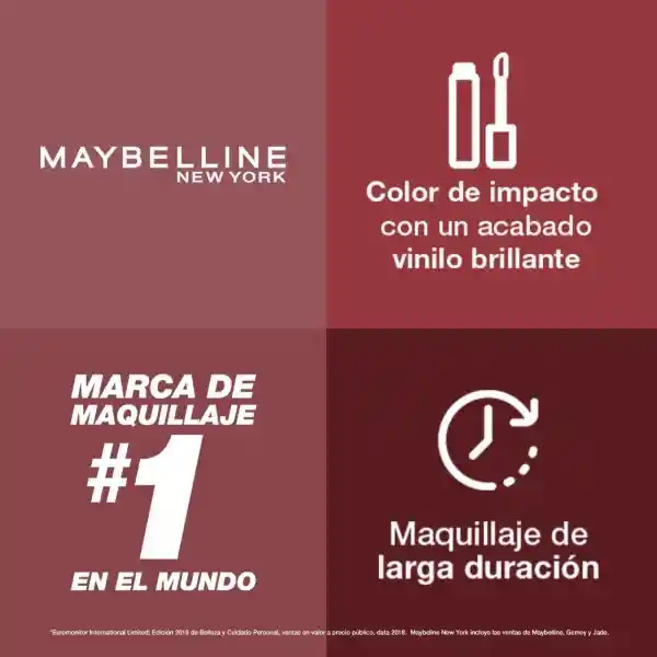 Maybelline Labial Líquido Superstay Vinyl Ink Witty