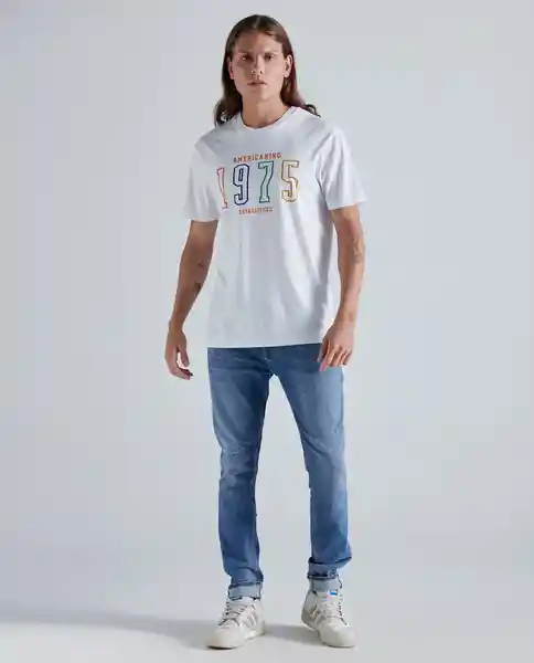  Camiseta Hombre Blanco Talla Xs 841E012 AMERICANINO 