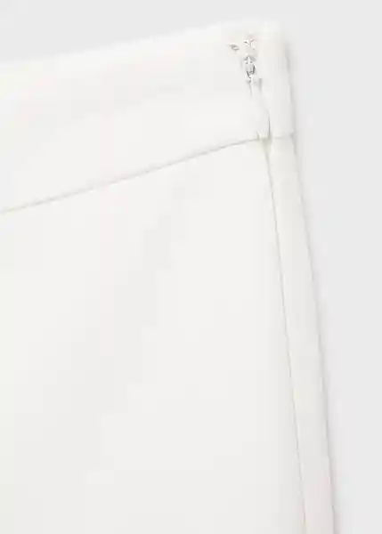 Pantalón Harry Blanco Talla 38 Mujer Mango