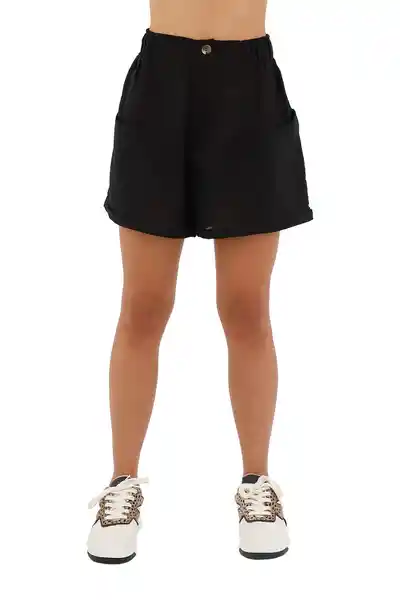 Short Maya Negro Talla XS Mercedes Campuzano