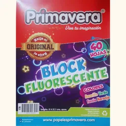 Block Iris Fluorescente Carta