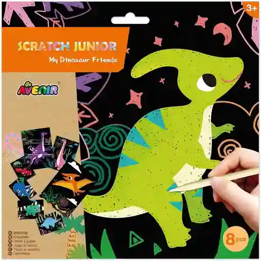 Set De Arte Para Raspar Dinosaurio Actividades Niños Y Niñas