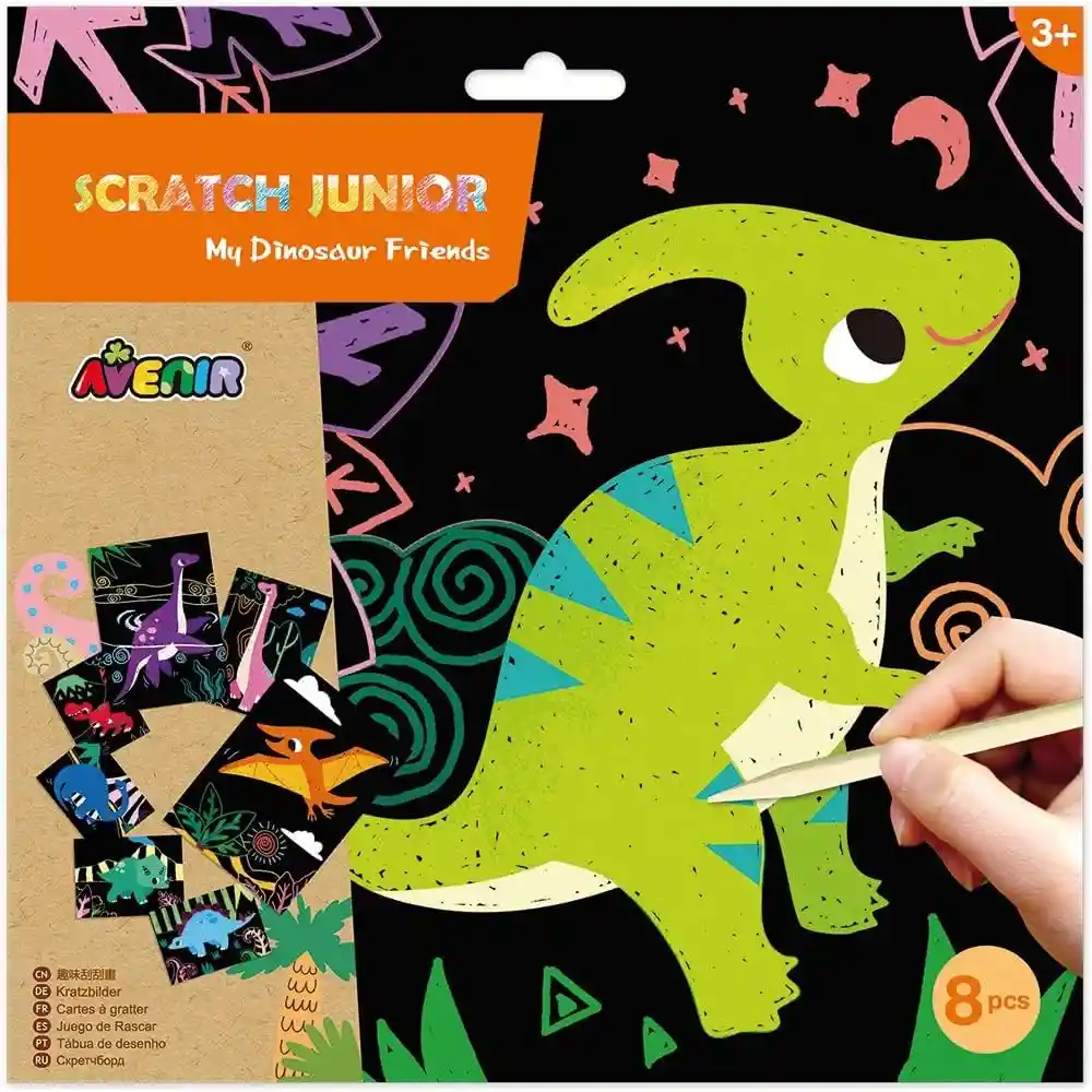 Set De Arte Para Raspar Dinosaurio Actividades Niños Y Niñas