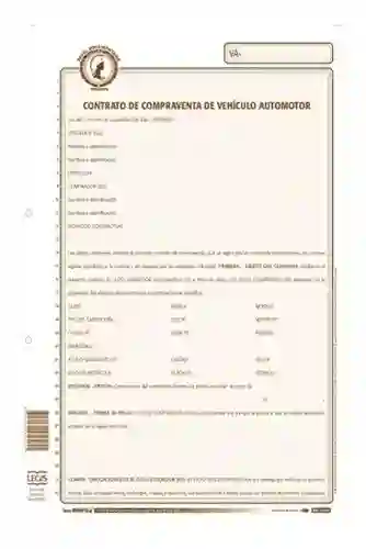 Contrato De Compraventa De Vehículo Automotor 55-08 Unidad