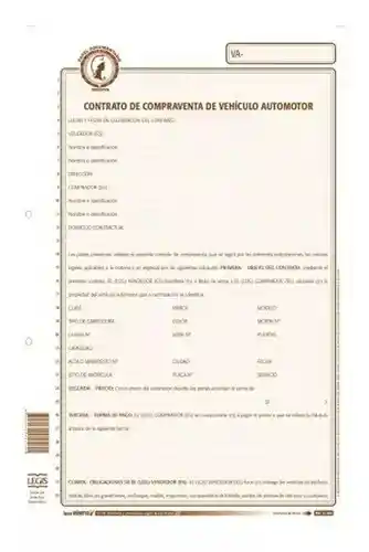 Contrato De Compraventa De Vehículo Automotor 55-08 Unidad